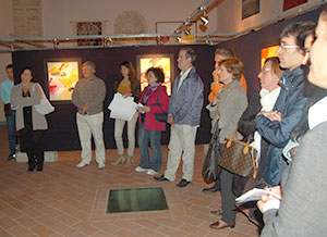 C. Barceló con el pintor Javier Ponce